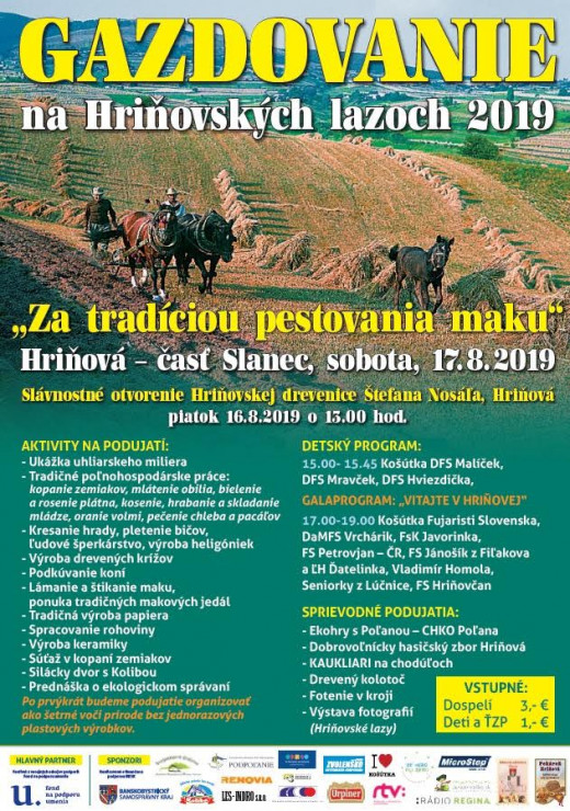 Gazdovanie na Hriňovských lazoch 2019