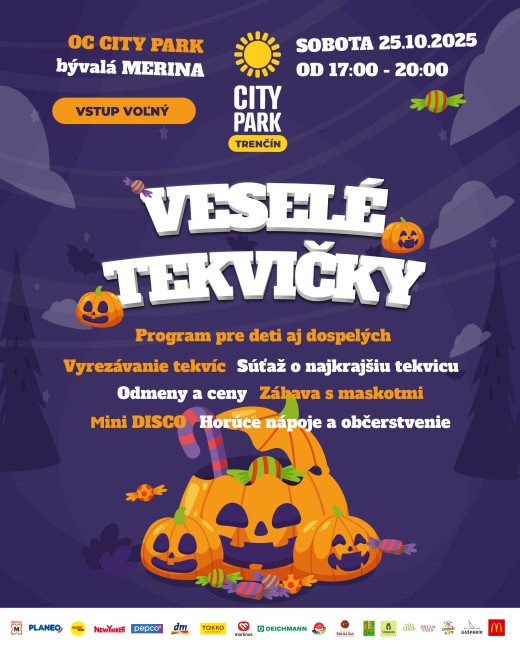 Veselé tekvičky v CityPark Trenčín