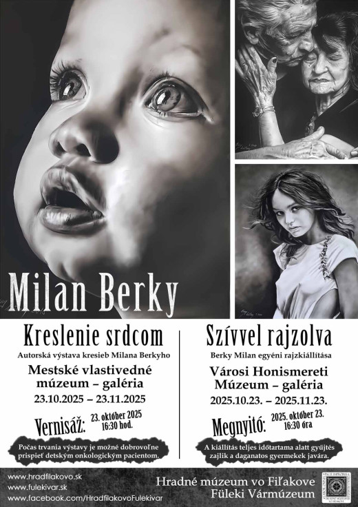 V Mestskom vlastivednom múzeu vo Fiľakove budú vystavené kresby Milana Berkyho