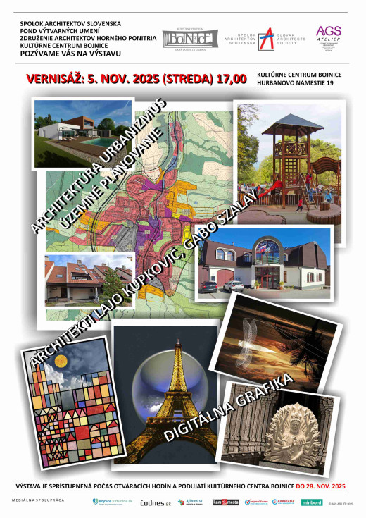 Kolektívna výstava, výber z tvorby architektov Ľudovíta Kupkoviča a Gabriela Szalaya Kolektívna výstava, výber z tvorby architektov Ľudovíta Kupkoviča a Gabriela Szalaya