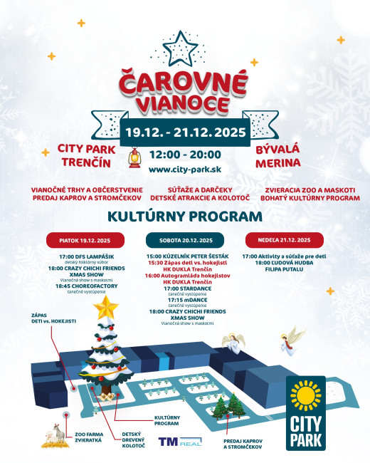 Čarovné Vianoce v CITY PARK Trenčín