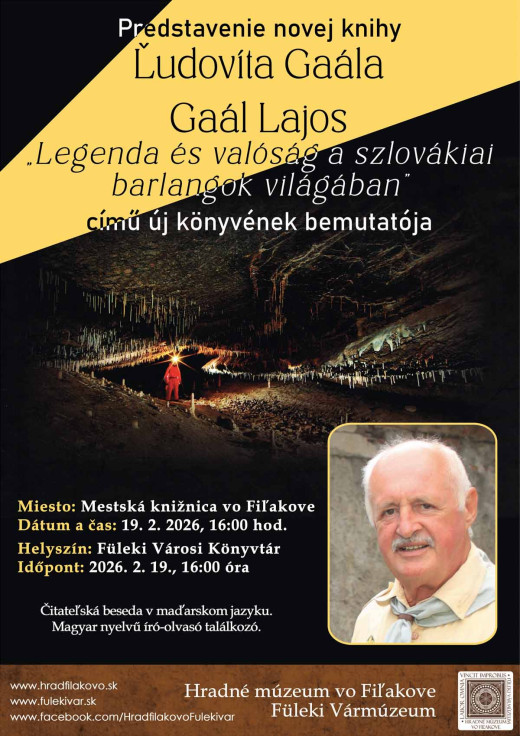 Pozvánka na besedu s RNDr. Ľudovítom Gaálom, PhD.