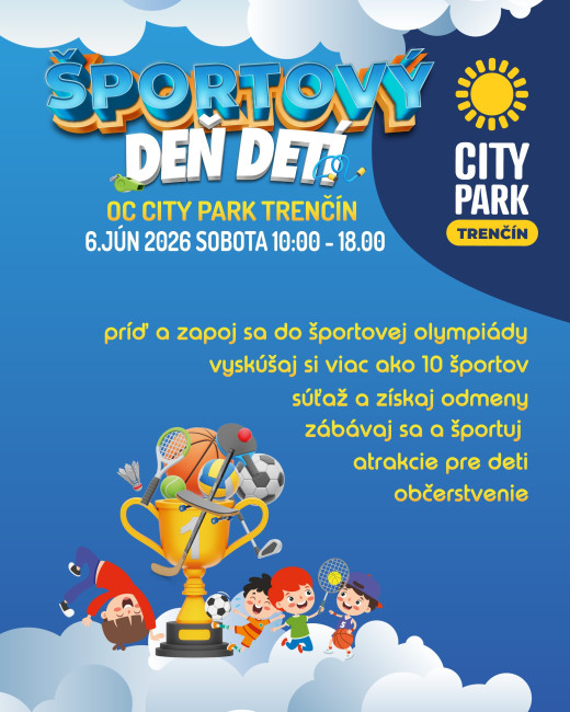 Športový deň detí v CITY PARK Trenčín
